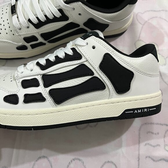 Amiri Black & White Colorblock Low-TopSneakers - Picture 5 of 7